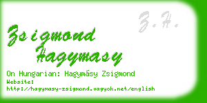zsigmond hagymasy business card